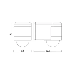STEINEL bevegelsessensor ER 240 DUO hvit