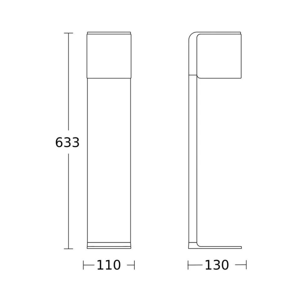 STEINEL GL 80 C LED-gangbelysning, Bluetooth-smart, antrasitt