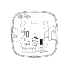STEINEL IR Quattro COM1 AP tilstede.sensor påbygd