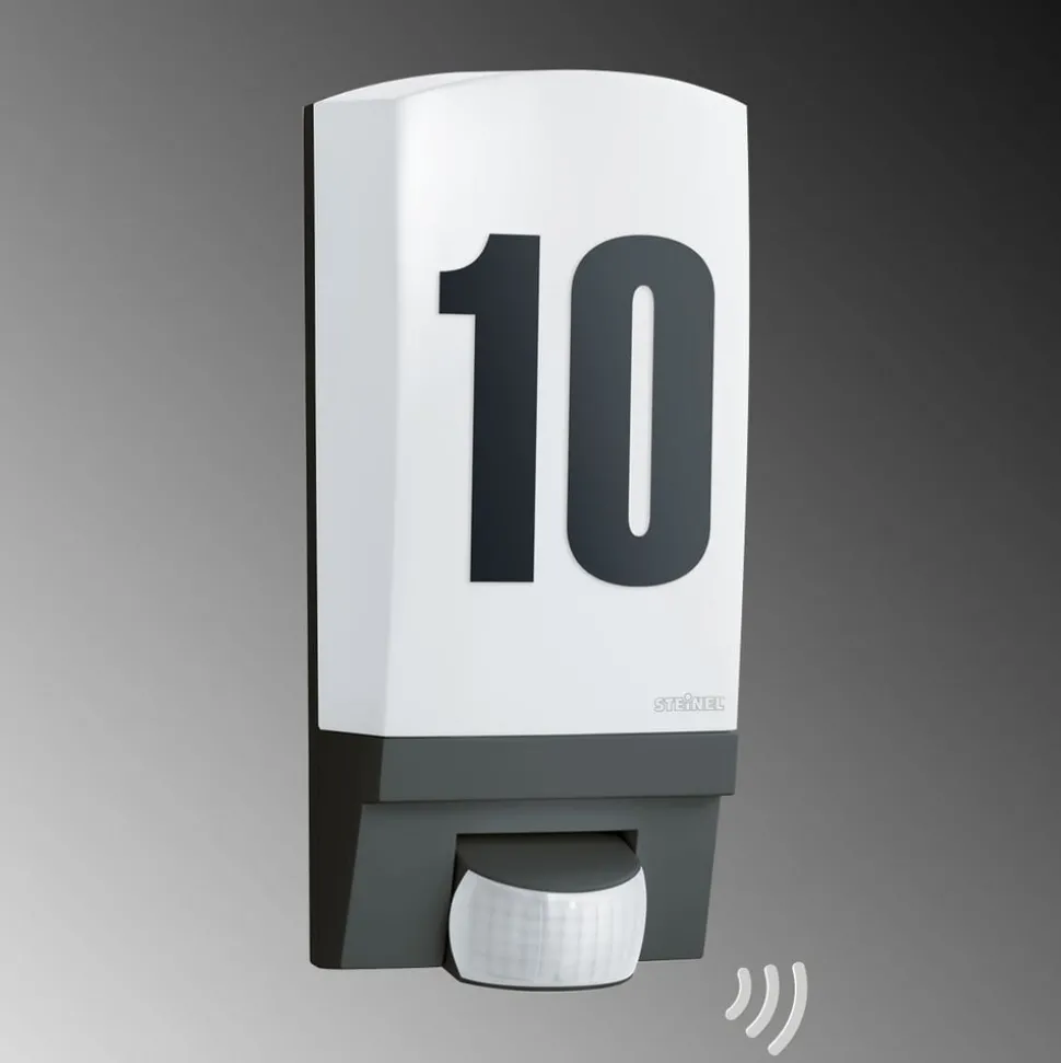 STEINEL L 1 husnummerlampe med sensor svart