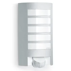 STEINEL L 12 S Utendørs vegglampe med sensor, sølv