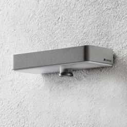 STEINEL LED-vegglampe XSolar SOL-O S, sølv, sensor