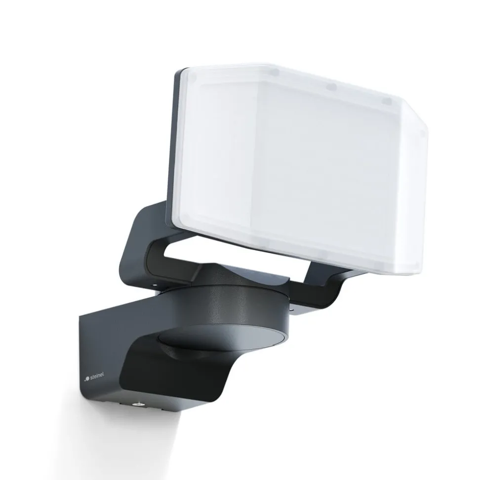 STEINEL LED-veggspotlight XLED Protect, antrasitt, IP54, utendørs