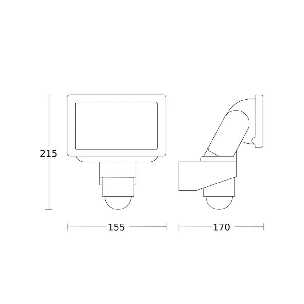 STEINEL LS 150 S utendørs veggspot sensor hvit