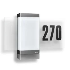 STEINEL smart husnummerlampe L 270 Digi SC, antrasitt