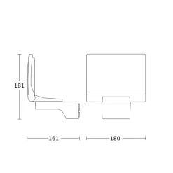 STEINEL XLED Home 2 utespot i grafitt