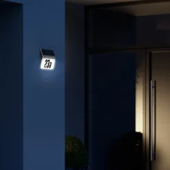 STEINEL XSolar LH-N LED-husnummerlampe, stål