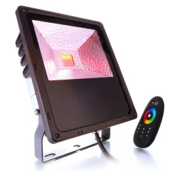 Sterk utendørs LED-spot Flood Color RF II 60 RGB