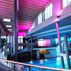 Sterk utendørs LED-spot Flood Color RF II 60 RGB