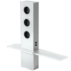 Stikkontakttårn Power 3-er med USB og lagring