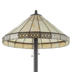 Stålampen Bradley med Tiffany-design