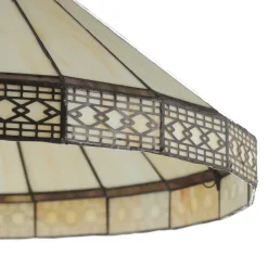 Stålampen Bradley med Tiffany-design