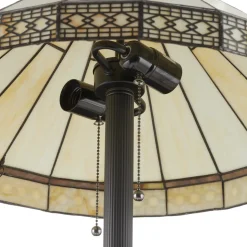 Stålampen Bradley med Tiffany-design