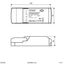 Strømforsyning 12 V/DC 2,5-25W, IP20, 230-240 V/AC