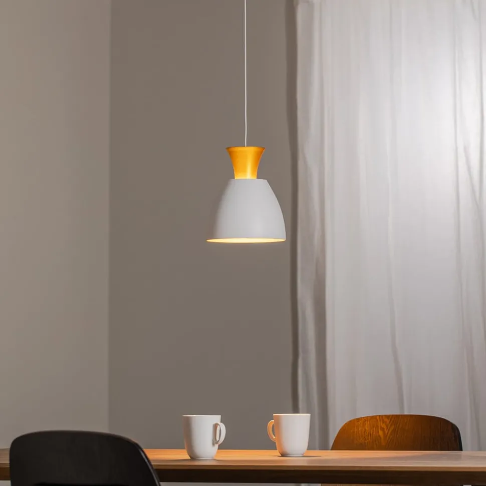 Studio Line 51277, hengelampe, hvit/messing, Ø 20 cm