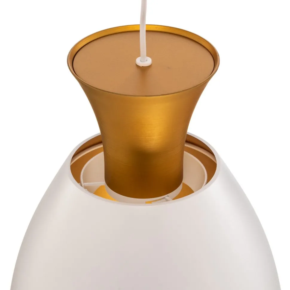 Studio Line 51277, hengelampe, hvit/messing, Ø 20 cm