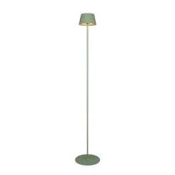 Suarez LED oppladbar gulvlampe, grønn, høyde 123 cm, metall