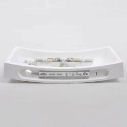 Svakt buet vegglampe Leander, malbar