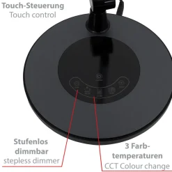 Svane LED-bordlampe, CCT, dimbar