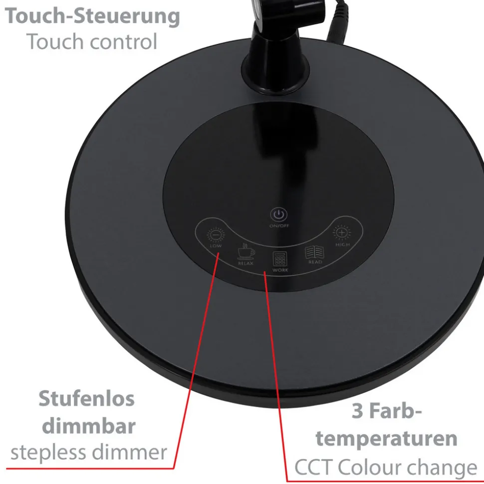 Svane LED-bordlampe, CCT, dimbar