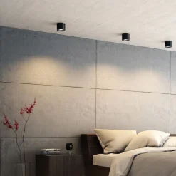 Svart LED-downlight Phase