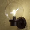Svart utendørs NEMI vegglampe uten sensor