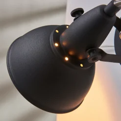 Svart-gyllen vegglampe Julin