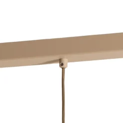 Sven hengelampe, 4 lyskilder, beige, stål