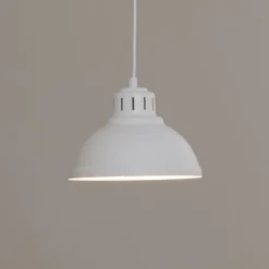 Sven hengelampe, 1 lyskilde, hvit, stål, E27