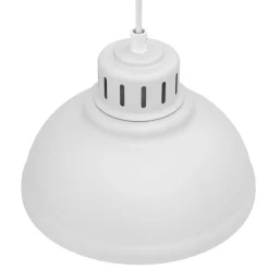 Sven hengelampe, 1 lyskilde, hvit, stål, E27