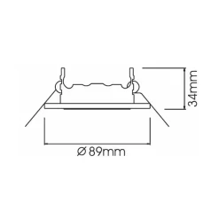 Svingbar 68er LV monteringsring i børstet kobber