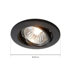 Svingbar 68er LV monteringsring i matt svart