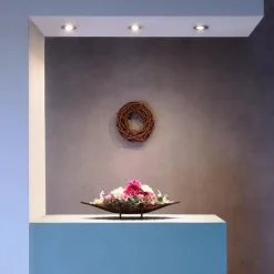 Svingbar monteringsring i matt aluminium