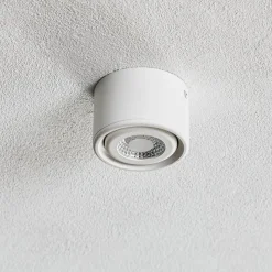 Svingbart hode – LED-downlight Anzio, hvit