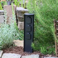 Søylestikkontakt, 3 tilkoblinger, maks. 3500 W