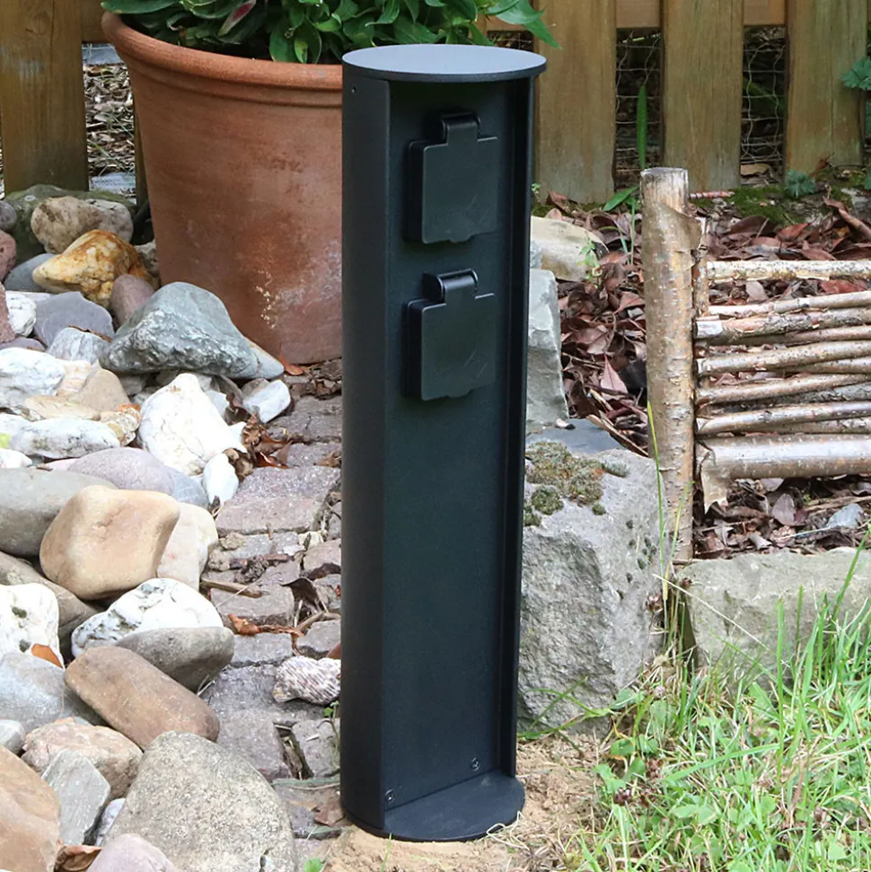 Søylestikkontakt, 2 tilkoblinger, maks. 3 500 W