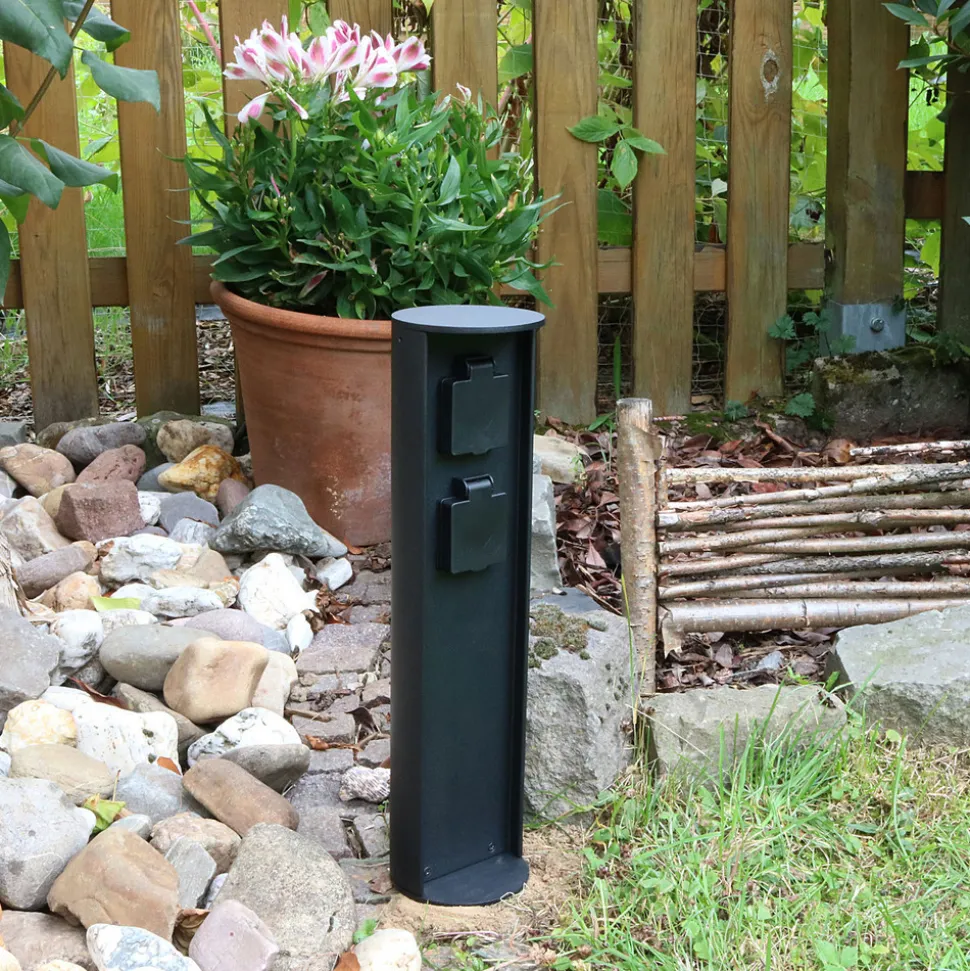 Søylestikkontakt, 2 tilkoblinger, maks. 3 500 W