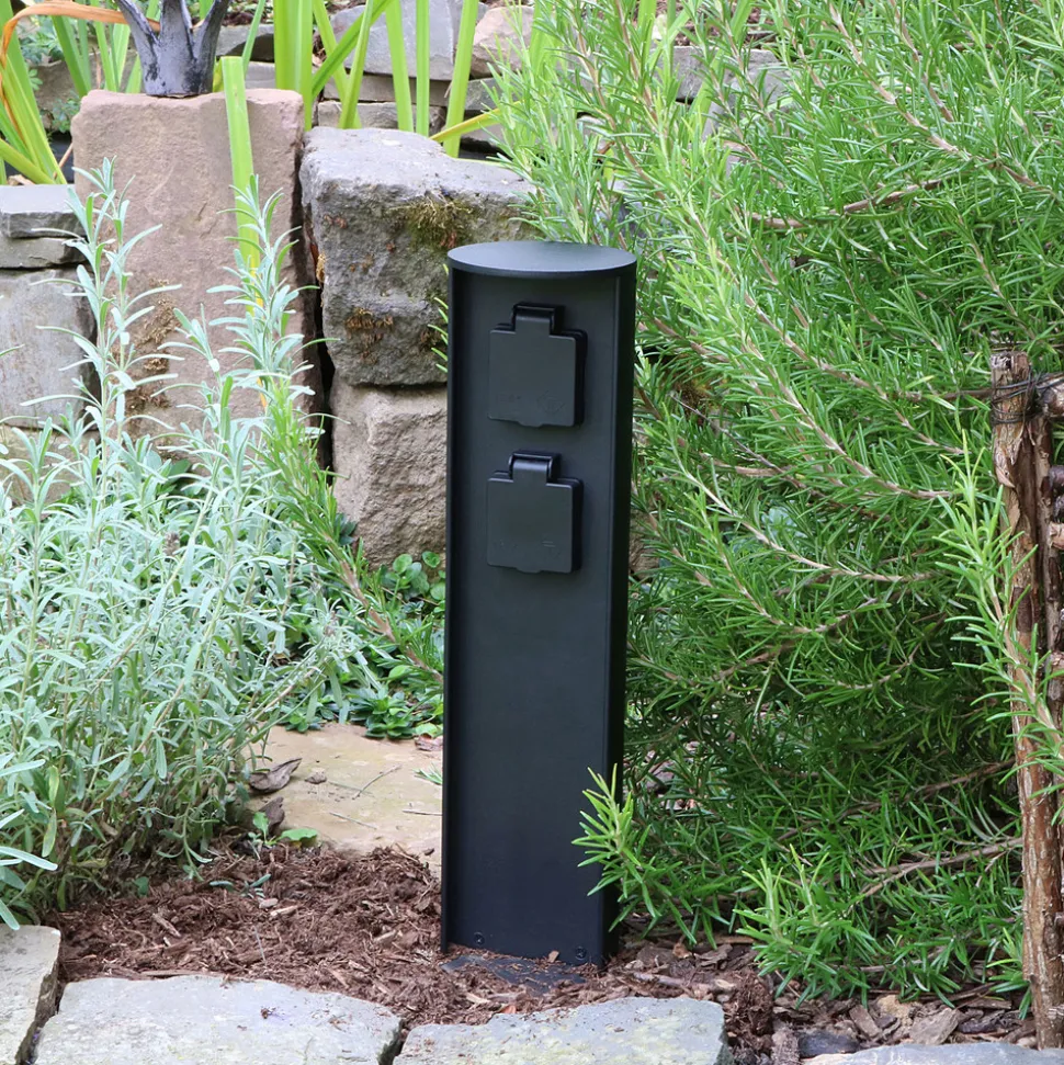 Søylestikkontakt, 2 tilkoblinger, maks. 3 500 W