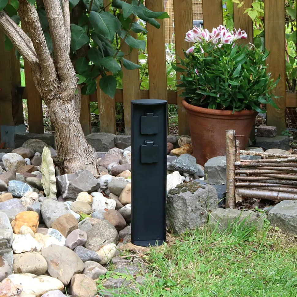 Søylestikkontakt, 2 tilkoblinger, maks. 3 500 W