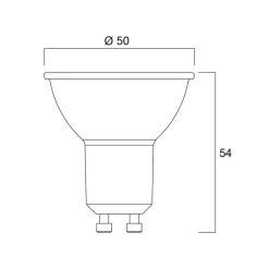 Sylvania LED-reflektorpære GU10 4W 6 500K 36° 450 lm glass