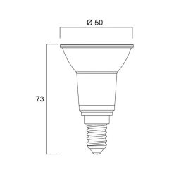Sylvania LED-reflektorpære E14 4,5W PAR16 3000K 36° 345lm