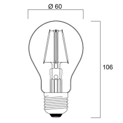 Sylvania ToLEDo Retro LED-pære E27 4,1W blå