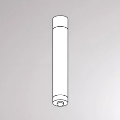 Takfeste for Volare-skinne 7,1 cm svart