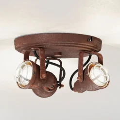 Taklampe Bente rust rund 3 lyskilder