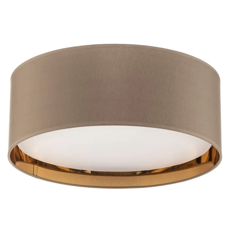 Taklampe Bilbao, grå/gull, Ø 45 cm