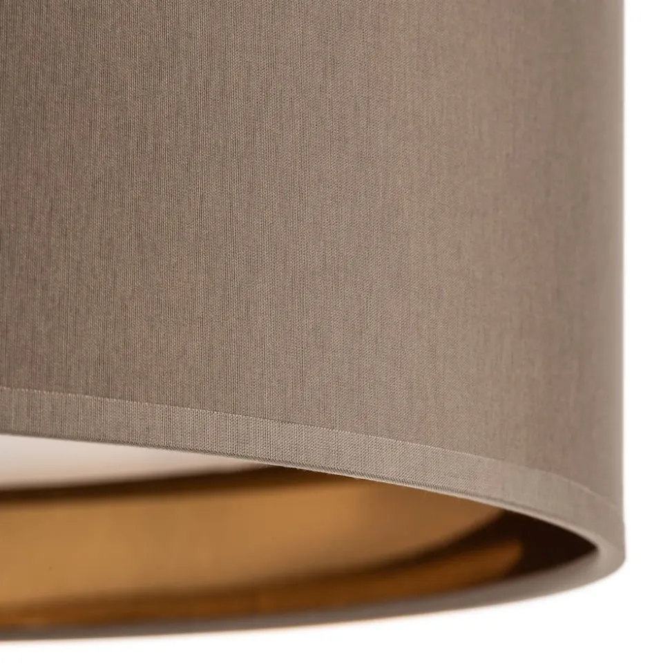 Taklampe Bilbao, grå/gull, Ø 45 cm