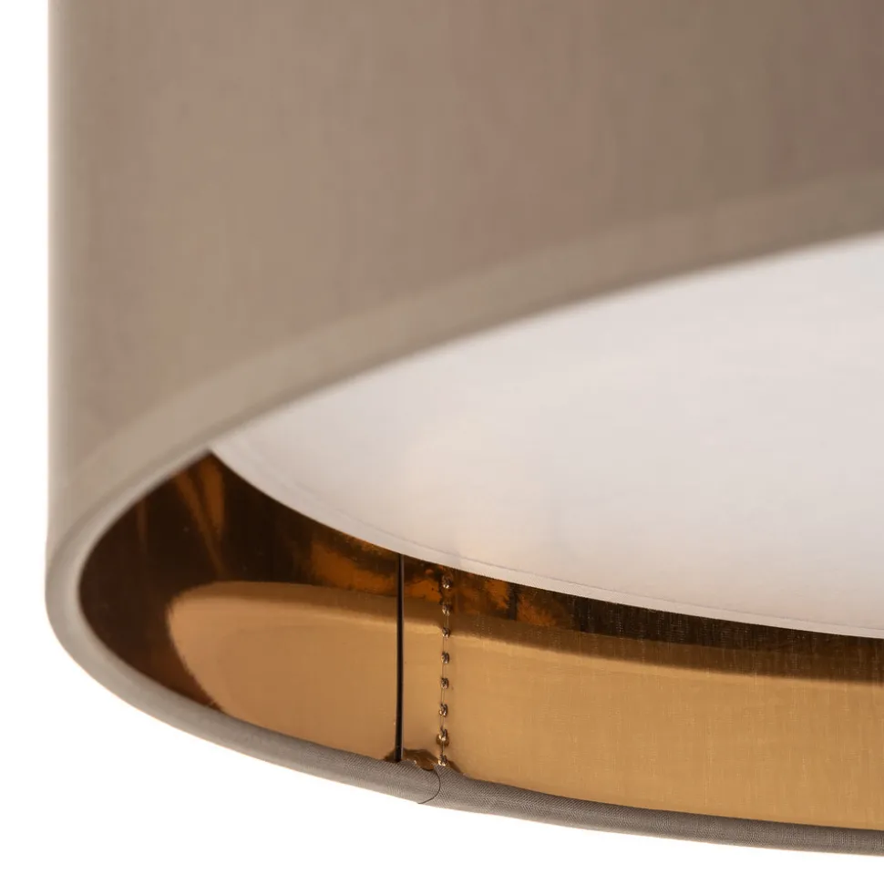 Taklampe Bilbao, grå/gull, Ø 45 cm