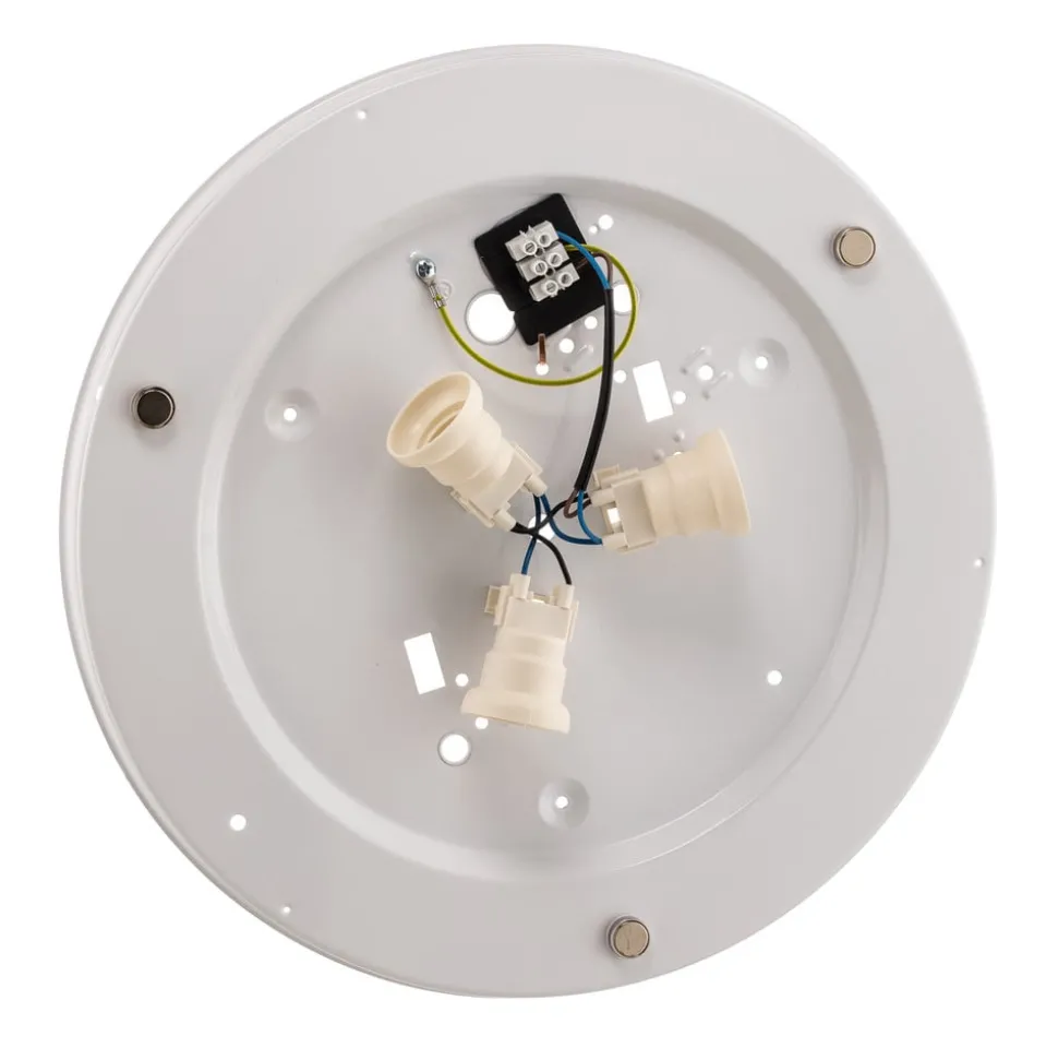 Taklampe Bilbao, grå/gull, Ø 45 cm