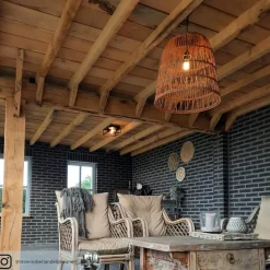 Taklampe Carlyn baderom 2 lyskilder svart