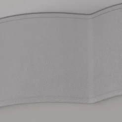 Taklampe Cloud i tekstil, lengde 62 cm, grå